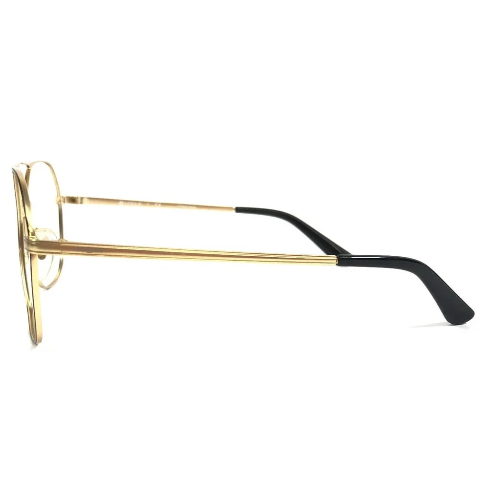 Vogue Eyeglasses Frames VO4022-S 352/11 Black Gold Geometric Wire Rim 55-17-135
